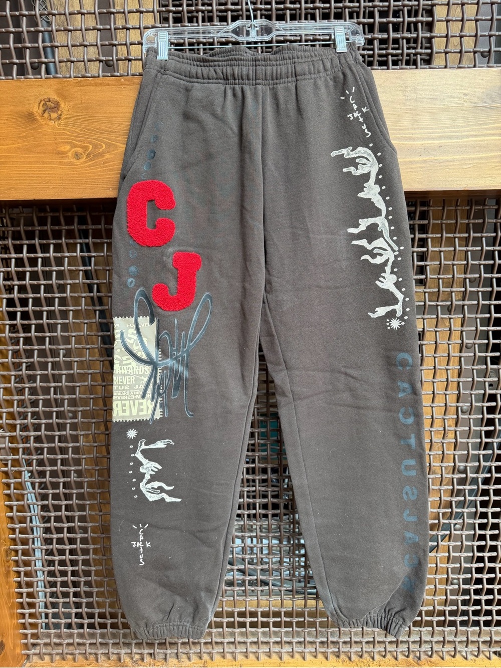 Travis Scott Cactus Jack Brown Graphic Sweatpants